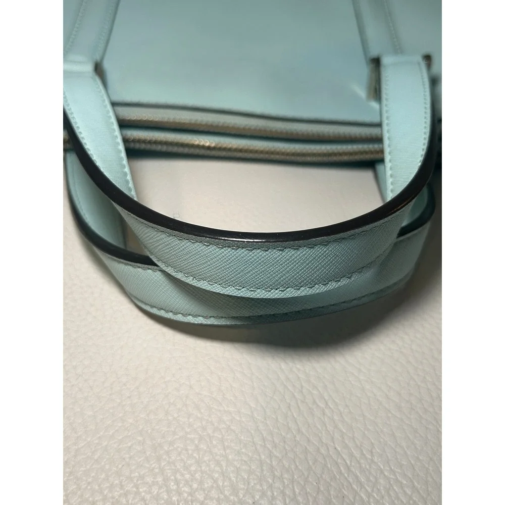 Kate Spade New York Loden Newbury‎ Lane Satchel Hand Bag Light Blue Saffiano